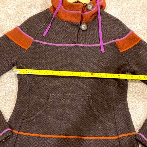 (S) Prana Caitlyn Tunic Sweater, Espresso, Wool Blend - Picture 8 of 13